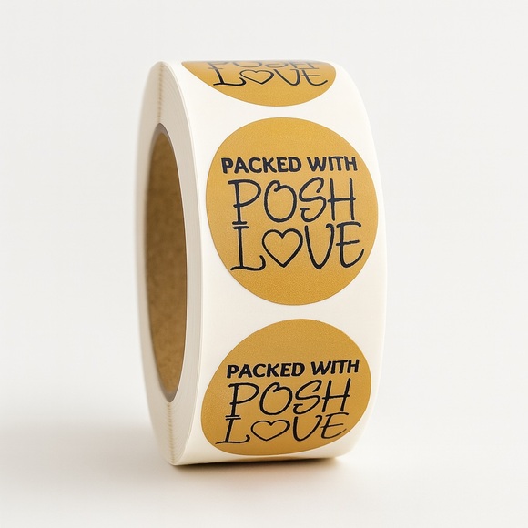 STICKERAFT Other - packed with posh love stickers | shipping supplies NWT 1in round
